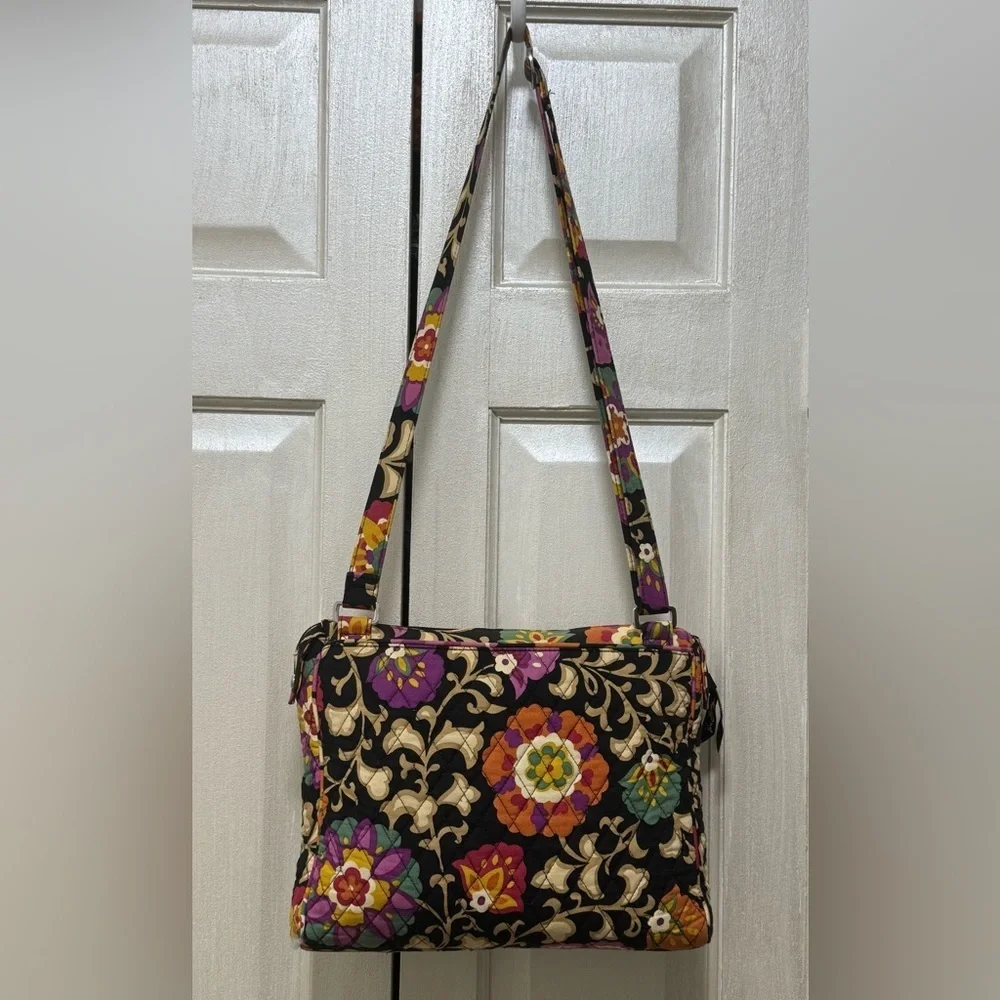 Vera Bradley Med Size Laptop Messenger Crossbody Bag